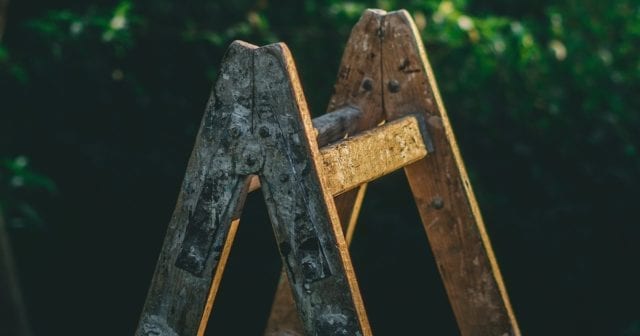 a ladder following ladder safety tips