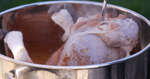 a dangerous deep fried turkey