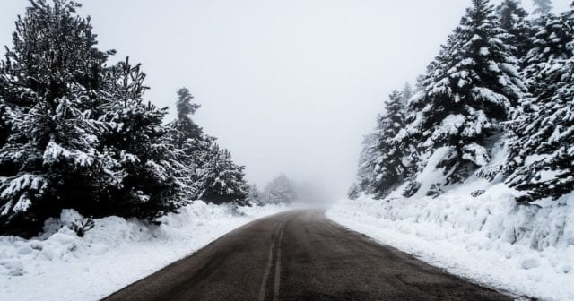 a winter road