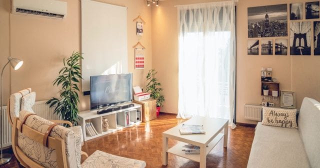 the inside of a home used as a short term rental that is in need of insurance