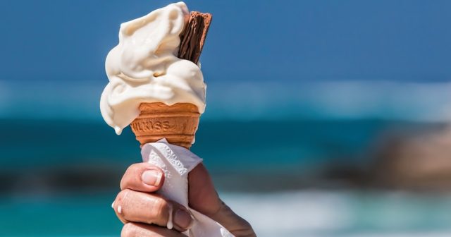 an ice cream cold melting - one of the ways that you can keep cool in NC