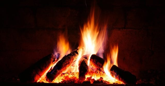 a fireplace belonging to someone who followed some fireplace and chimney safety tips