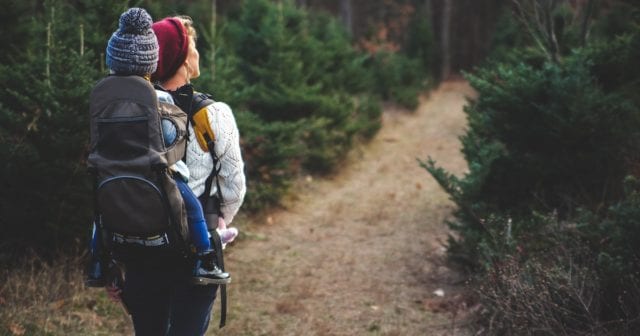 family hiking in charlotte, nc