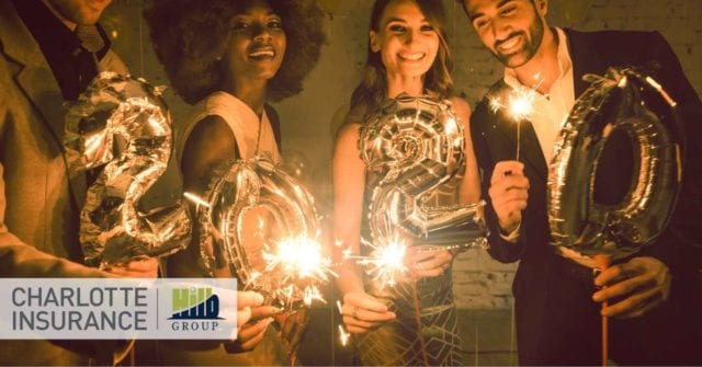 a group of people celebrating at one of Charlotte, NC's best new year's eve celebrations