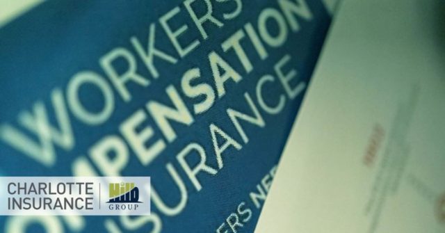 a "workers' compensation insurance" sign