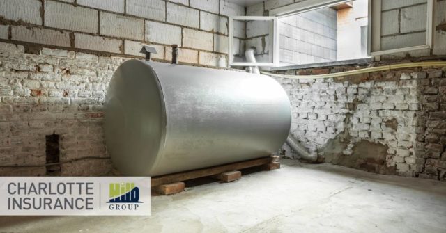 an oil tank in the basement covered by oil tank insurance
