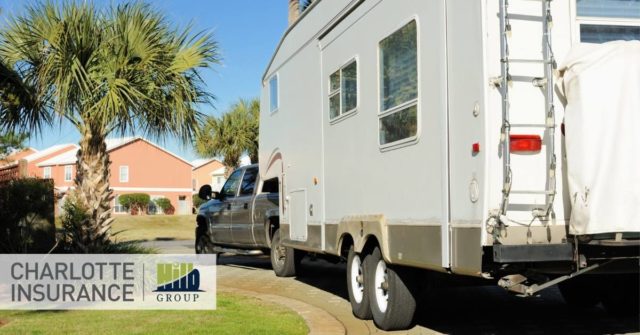 an RV being towed by someone who's comfortable towing a large trailer