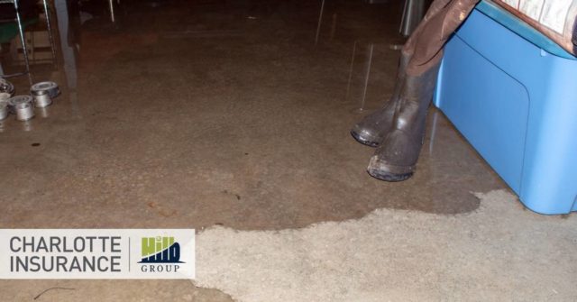 a flood basement in a home with sewage backup insurance