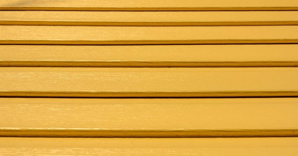 yellow siding on a house