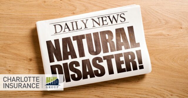 a newspaper headline reinforcing the importance of preparing your business to handle natural disasters.