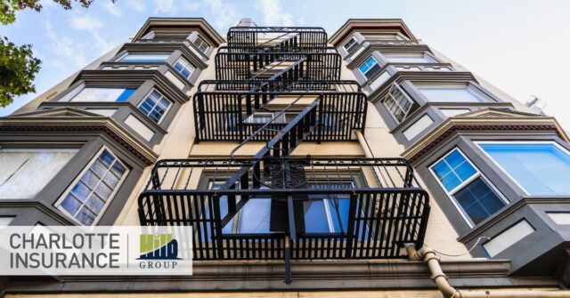 a multifamily house owned by a landlord with a tenant discrimination insurance policy in place.