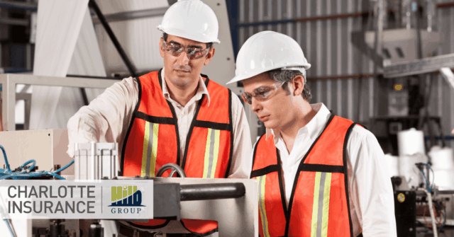 two employees discussing the Insurance Implications of Outsourcing Parts of Your Manufacturing Process